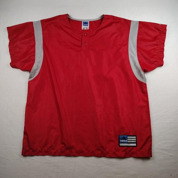 adidas Other - VTG Adidas Team Tricot Windbreaker Shirt Mens sz XL Athletic Pullover